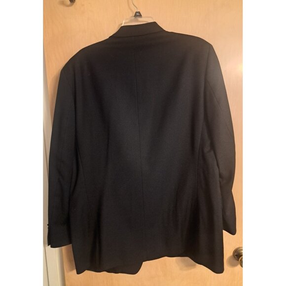 Jean Paul Germain Mens Wool Blazer Size 42R Black Classic Single Breasted Jacket - Picture 3 of 8